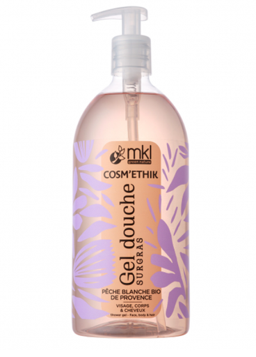 MKL COSM'ETHIK GEL DOUCHE PECHE BLANCHE BIO 1L   