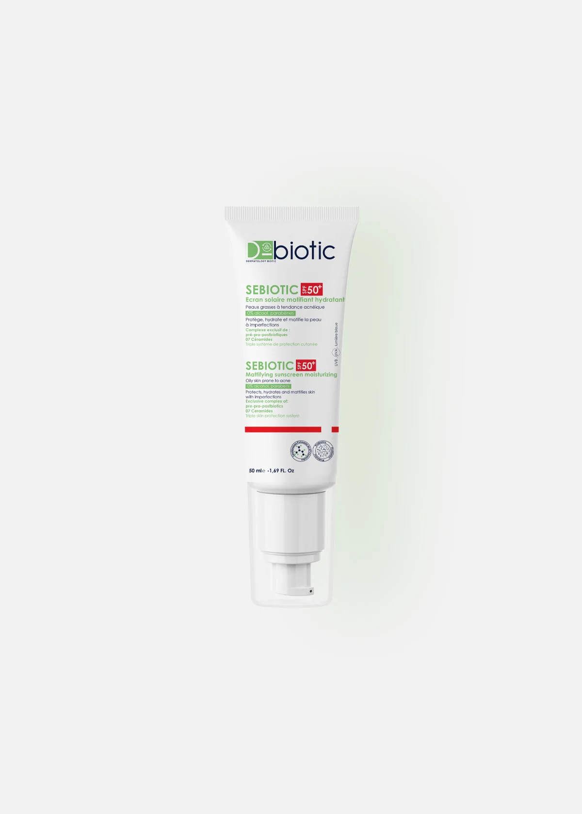 D-BIOTIC SEBIOTIC ECRAN SOLAIRE MATIFIANT SPF50+ 50ML 