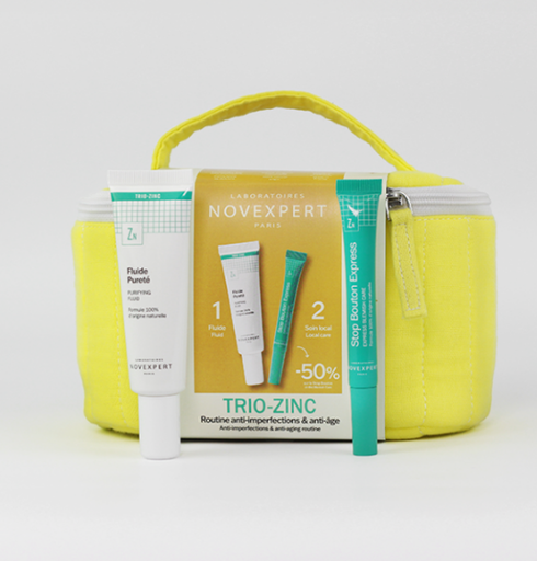 NOVEXPERT TROUSSE TRIO ZINC FLUIDE + STOP BOUTON 
