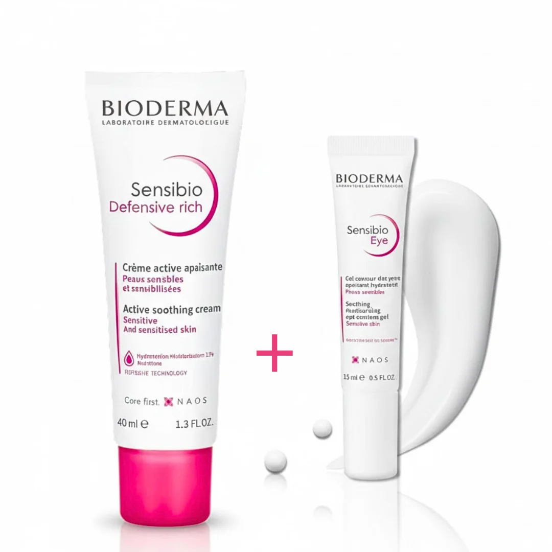 BIODERMA PACK SENSIBIO DEFENSIVE RICHE 40ML + SENSIBIO EYE 15ML OFFERTE