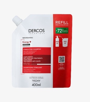 VICHY DERCOS ENERGISANT SHAMPOOING STIMULANT RECHARGE 400ML 