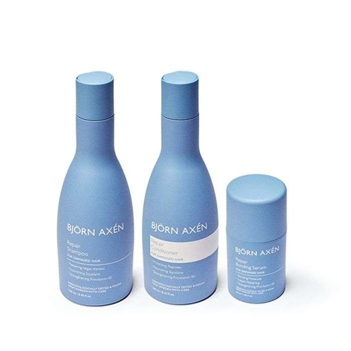 BJORN AXEN REPAIR PACK SHAMPOO 250ML + CONDITIONER 250ML + BONDING SERUM 50ML