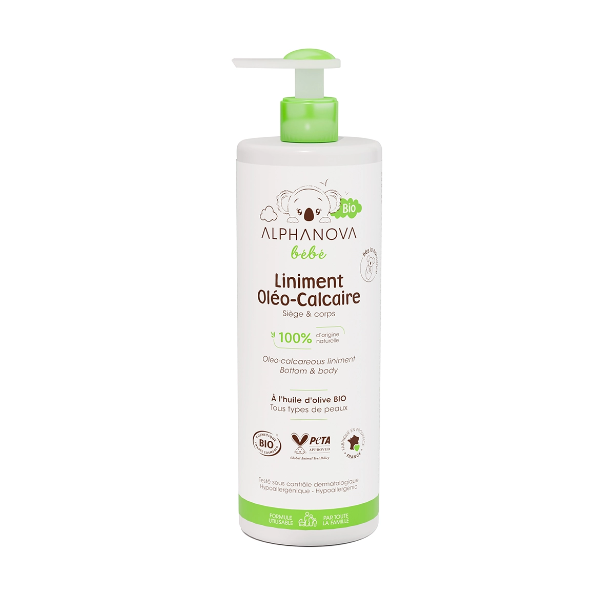 ALPHANOVA BEBE LINIMENT OLEO-CALCAIRE BIO 400ML 