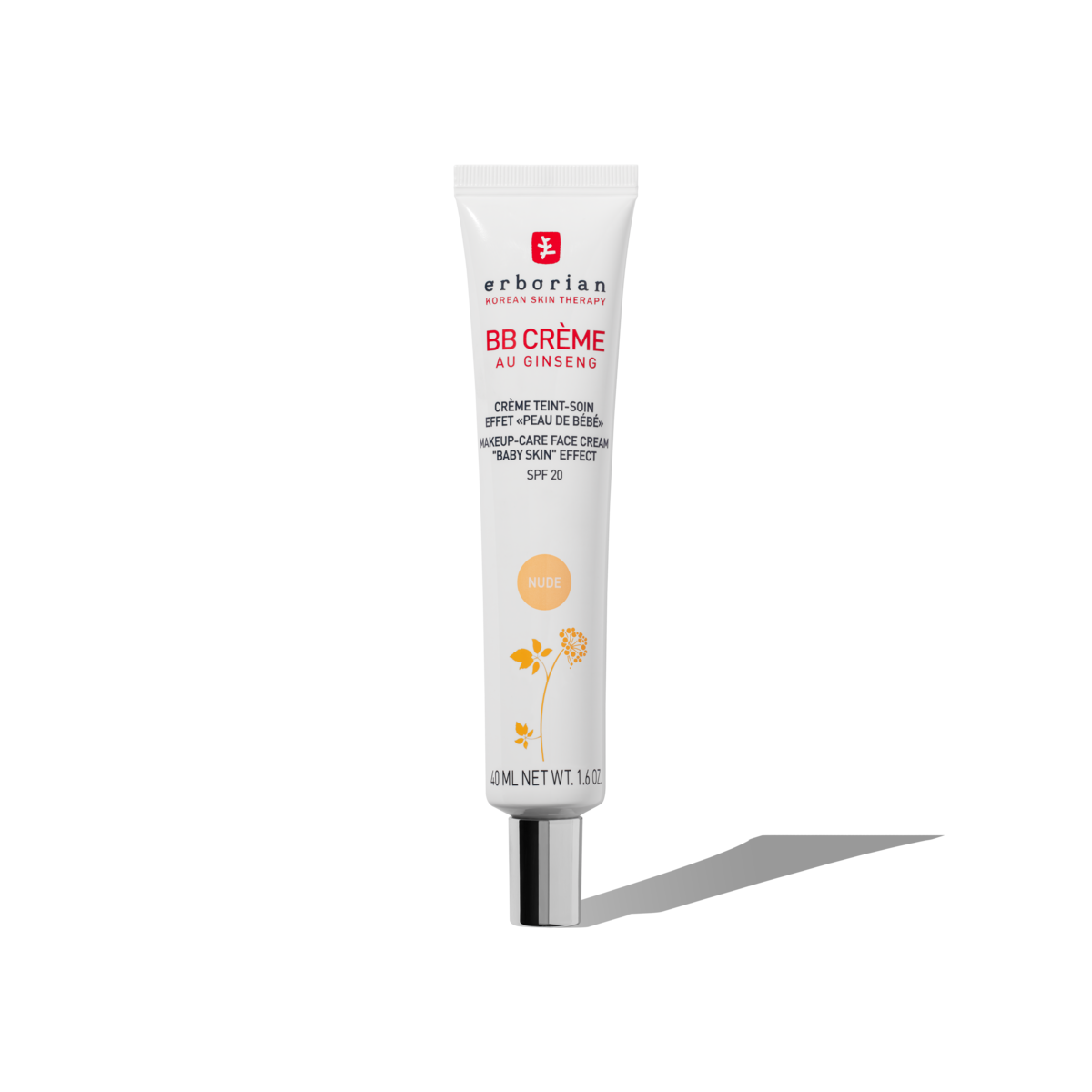 ERBORIAN BB CREME AU GINSENG SPF20 - NUDE 40ML 
