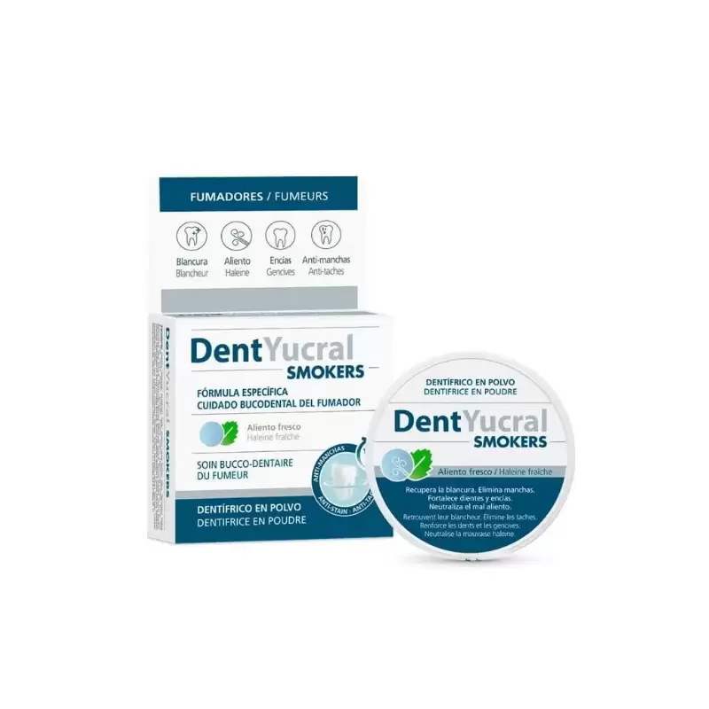 DENTYUCRAL DENTIFRICE EN POUDRE FUMEURS 50G 