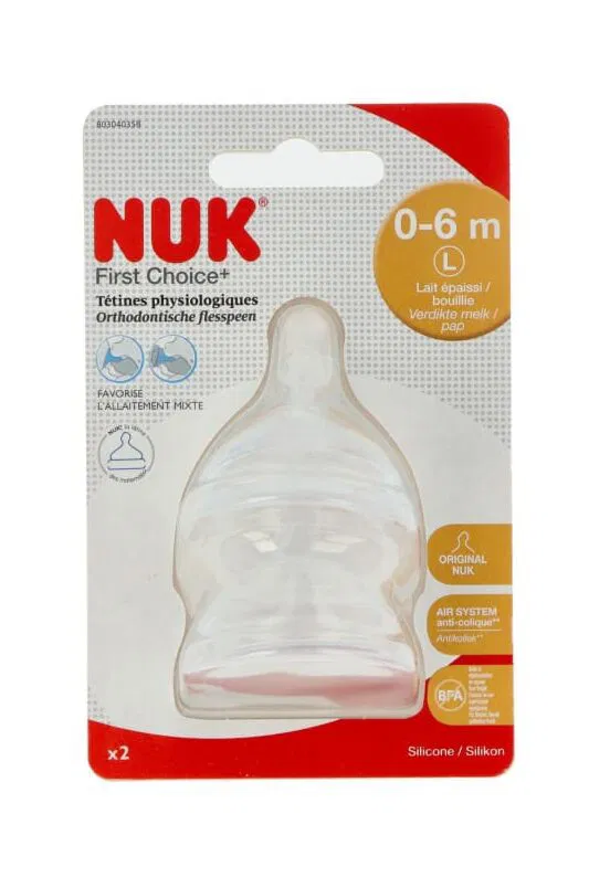 NUK TETINES 0-6M 2U