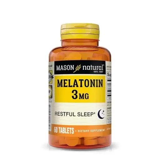 [311845111357] MASON NATURAL MELATONIN 3MG 60 TABLETS