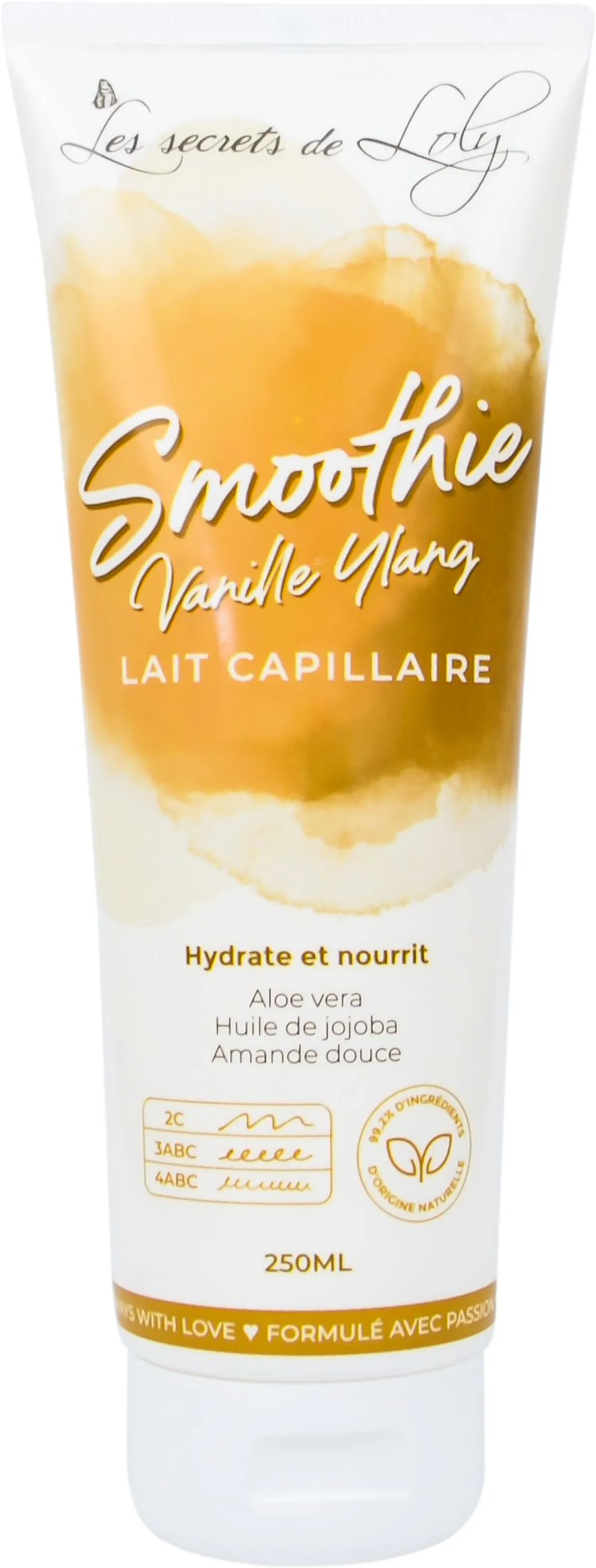 LES SECRETS DE LOLY SMOOTHIE LAIT CAPILLAIRE VANILLE YLANG 250ML  