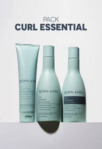 BJORN AXEN PACK CURL SHAMPOO 250ML + CONDITIONER 250ML + CREATOR CREAM 150ML