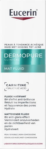 EUCERIN DERMOPURE CLINICAL FLUIDE MATIFIANT 40ML 