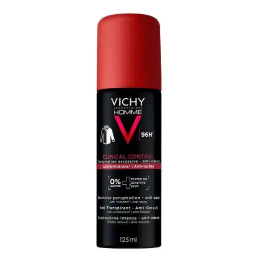 [3337875957052] VICHY HOMME DEODORANT 96H CLINICAL CONTROL AEROSOL 125ML  