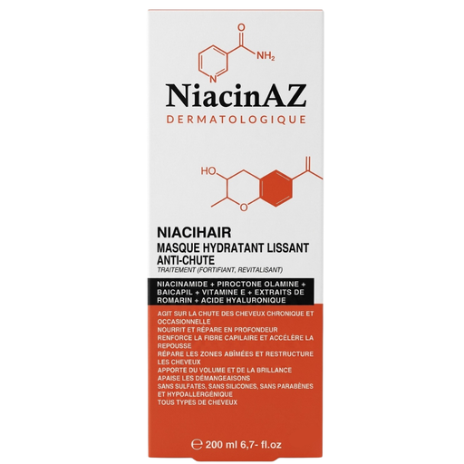 [745314836043] NIACINAZ NIACIHAIR MASQUE HYDRATANT LISSANT ANTI-CHUTE 200ML 