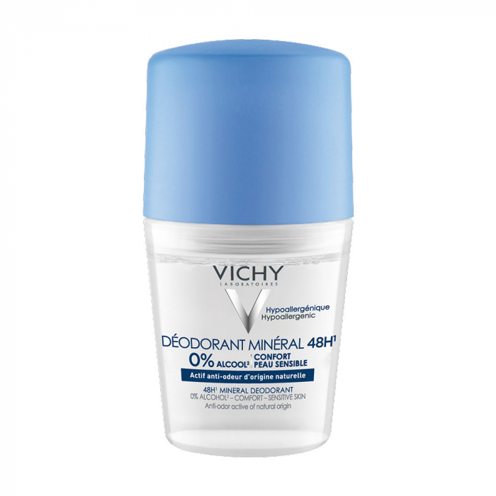 [3337875553278] VICHY DEODORANT MINERAL 48H MgO ROLL-ON 50ML