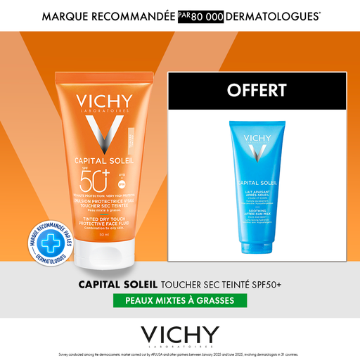 VICHY CAPITAL SOLEIL BB EMULSION TOUCHER SEC TEINTEE SPF50 50ML