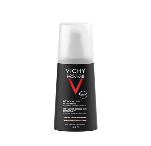 [00010120] VICHY HOMME DEODORANT 24H ULTRA-FRAIS VAPORISATEUR 100ML