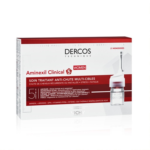 [00010150] VICHY DERCOS AMINEXIL CLINICAL 5 FEMMES 21 AMPOULES