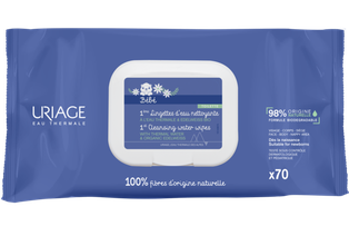 URIAGE BEBE 1ERE LINGETTES D'EAU NETTOYANTES 70U