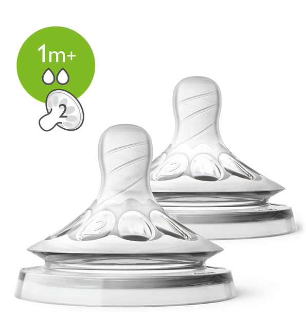 [00070231] AVENT 2 TETINES NATURAL 1M+