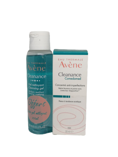 [00110100] AVENE CLEANANCE COMEDOMED 30ML + CLEANANCE GEL NETTOYANT 100ML OFFERT