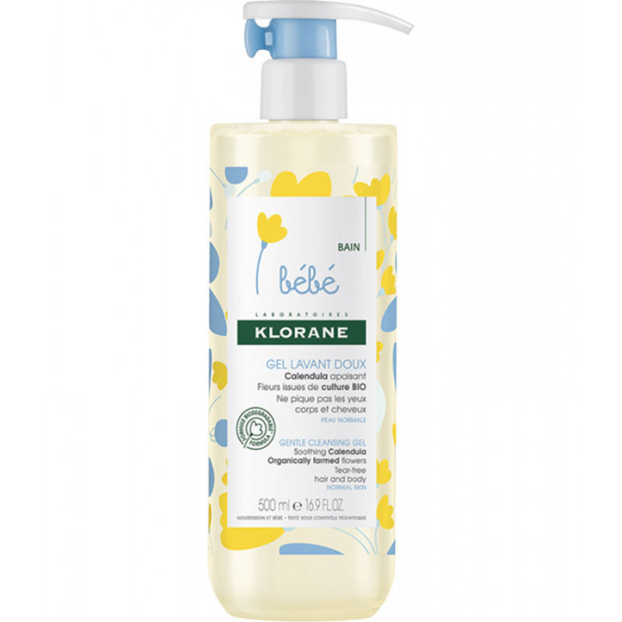 [00150002] KLORANE BEBE GEL MOUSSANT CORPS/CHEVEUX 500ML