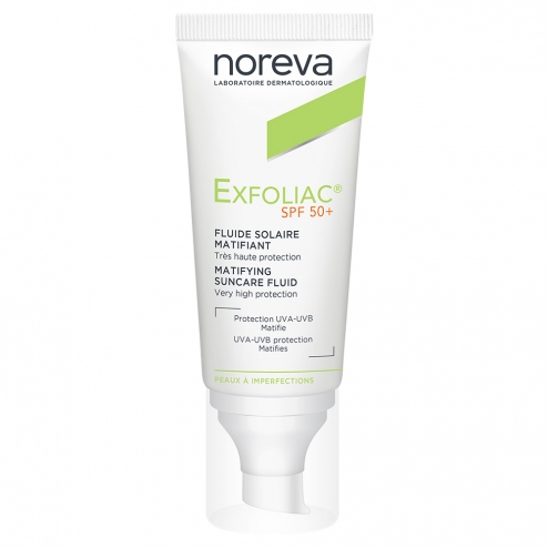 [00340003] NOREVA EXFOLIAC CREME FLUIDE SOLAIRE MATIFIANT SPF50+