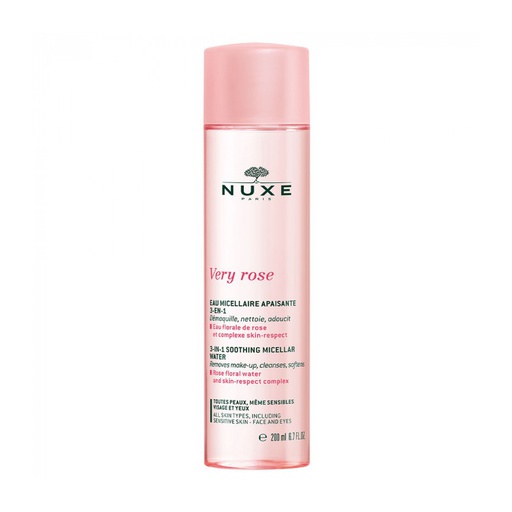 [00450013] NUXE VERY ROSE EAU DEMAQUILLANTE MICELLAIRE  PEAU SENSIBLE 200ML