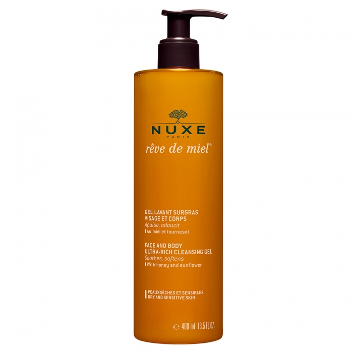 [00450165] NUXE REVE DE MIEL GEL LAVANT SURGRAS 400ML