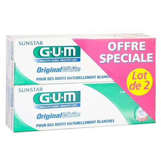 GUM DENTIFRICE ORIGINAL WHITE 2*75ML 1745
