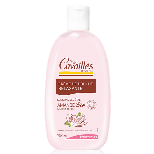 [00830094] ROGE CAVAILLES CREME DE DOUCHE SURGRAS ACTIF AMANDE ET ROSE 250ML