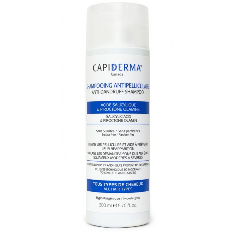 [01170058] CAPIDERMA SHAMPOOING ANTI-PELLICULAIRE 200ML