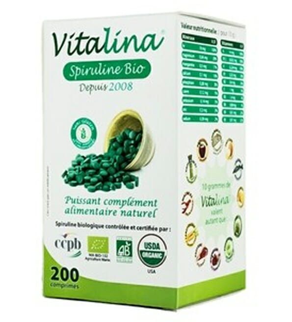 [01200002] VITALINA SPIRULINE 200 COMPRIMES