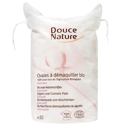 [01450006] DOUCE NATURE OVALES A DEMAQUILLER 50U