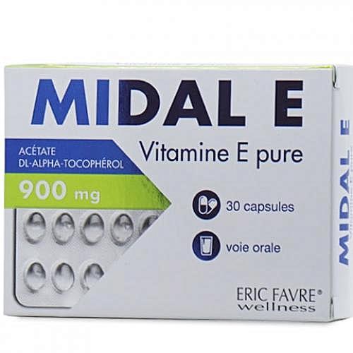[3760162580129] ERIC FAVRE MIDALE E VITAMINE E PURE - 30 CAPSULES