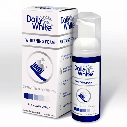 [02110006] BEAMING WHITE DAILY WHITE WHITENING FOAM 50ML