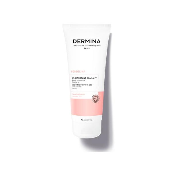 [02520004] DERMINA SENSELINA GEL MOUSSANT APAISANT 200ML