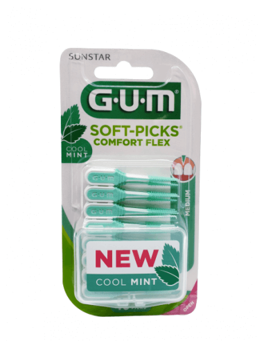 GUM SOFT-PICKS COOL MINT MEDIUM 670