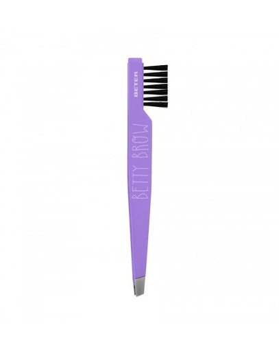 [09122] BETER BETTY BROW PINCE A EPILER AVEC BROSSE POINTE OBLIQUE09122