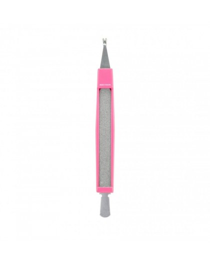 [24018] BETER COUPE CUTICULE A TRIPLE USAGE AVEC REPOUSSOIR ET LIME 24018