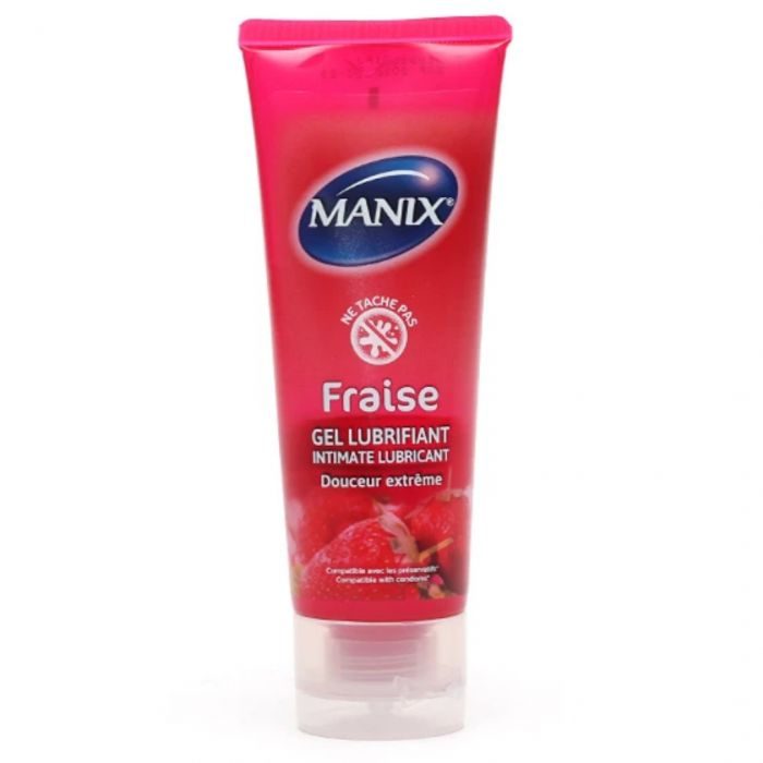 MANIX GEL LUBRIFIANT FRAISE 80ML