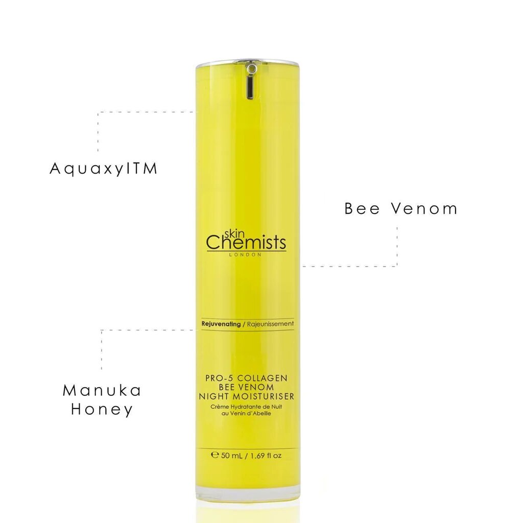 SKIN CHEMISTS CREME NUIT AU VENIN D ABEILLE ET COLLAGEN 50ML