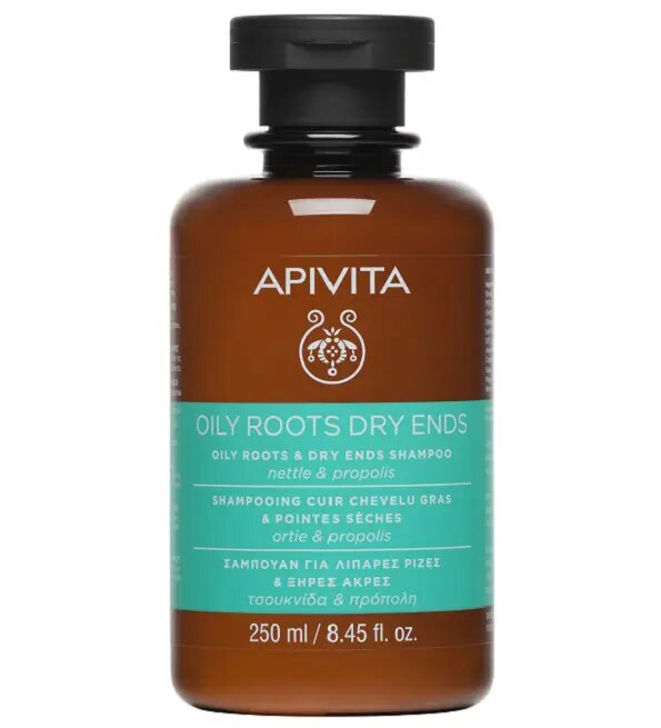 APIVITA SHAMPOOING CUIR CHEVELU GRAS & POINTES SECHES 250ML