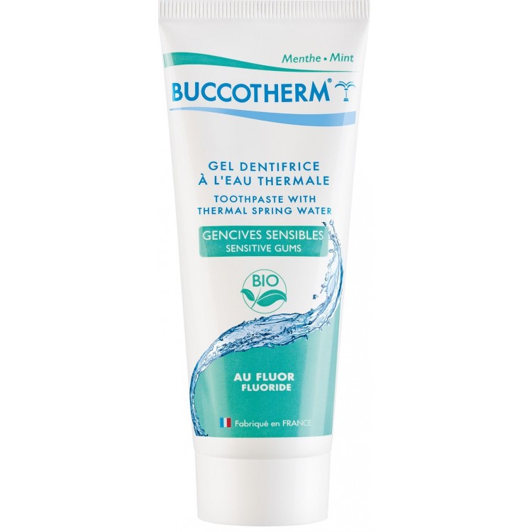 BUCCOTHERM DENTIFRICE BIO GENCIVES SENSIBLES AVEC FLUOR - GOUT MENTHE 75ML