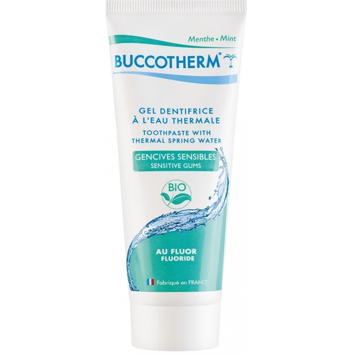 BUCCOTHERM DENTIFRICE GENCIVES SENSIBLES BIO GOUT MENTHE AVEC FLUOR 75ML