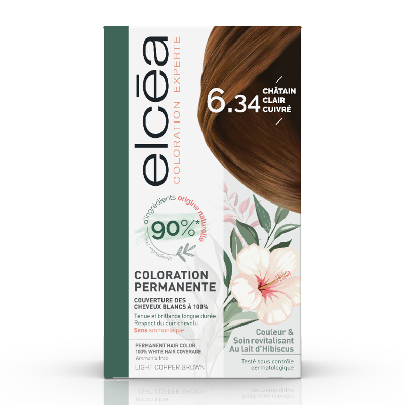 ELCEA COLOR CHATAIN CLAIR CUIVRE N6.34