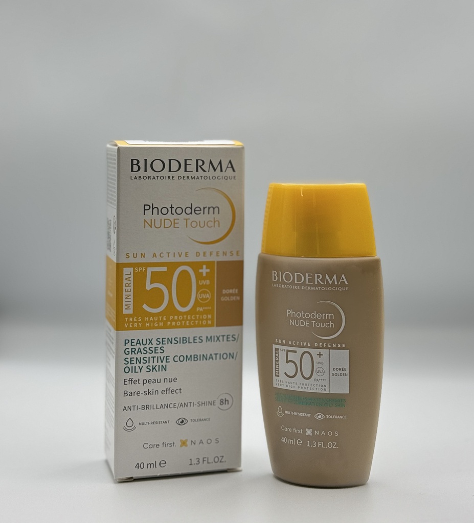 [3701129803462] BIODERMA PHOTODERM NUDE TOUCH MINERAL SPF50+ TEINTE DOREE 40ML